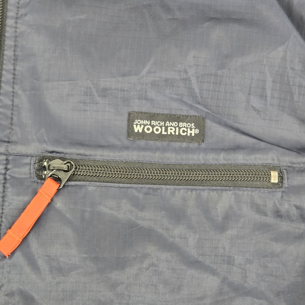 Woolrich John Rich & Bros Vintage Vest L Navy Blue Mesh Lined Windbreaker EUC - Picture 5 of 10